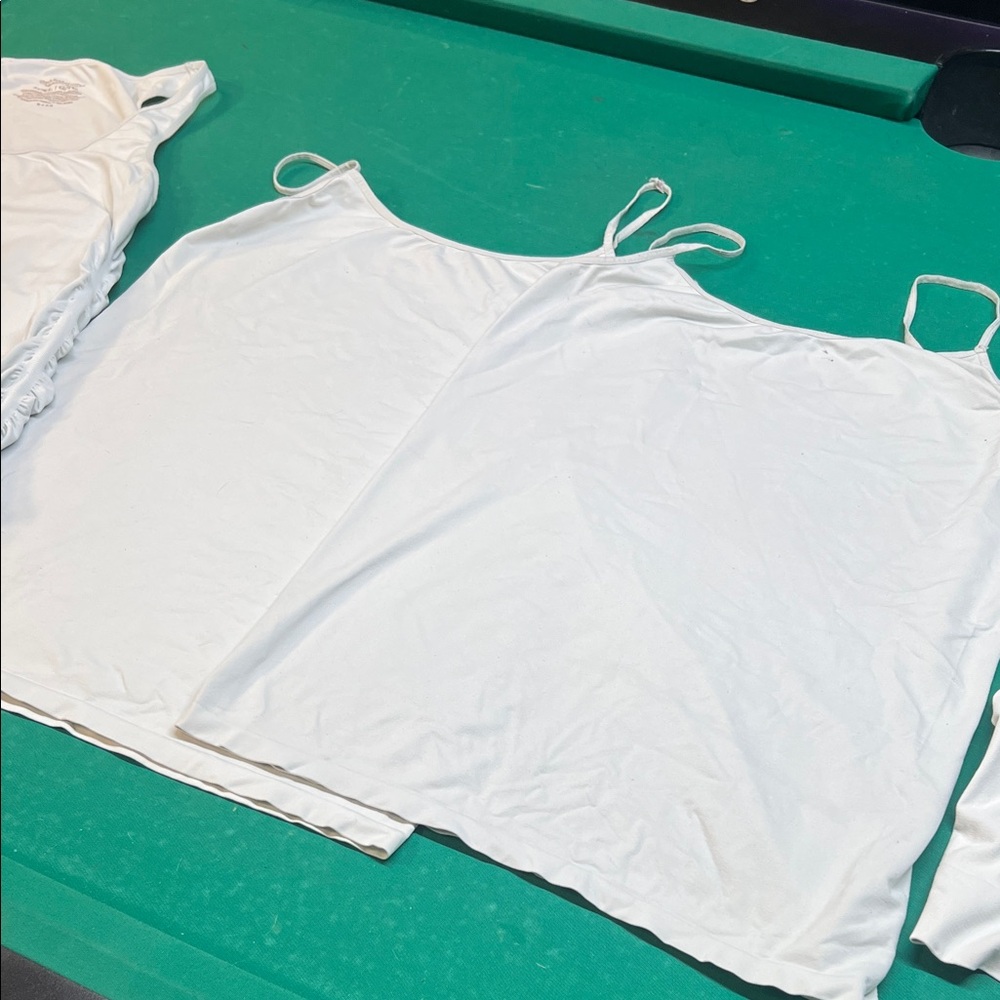 BeMaternity Elegant White Camisoles (x5) $10 FOR ALL 5 TANK TOPS!!!